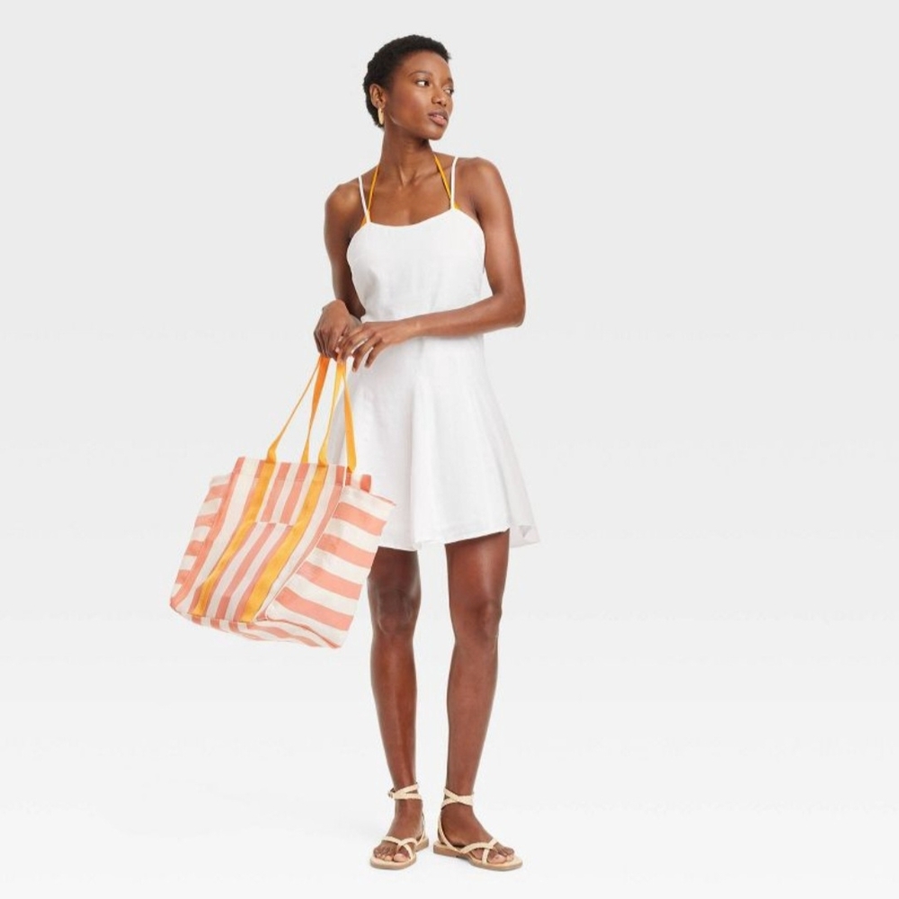 White Open Back Mini Dress